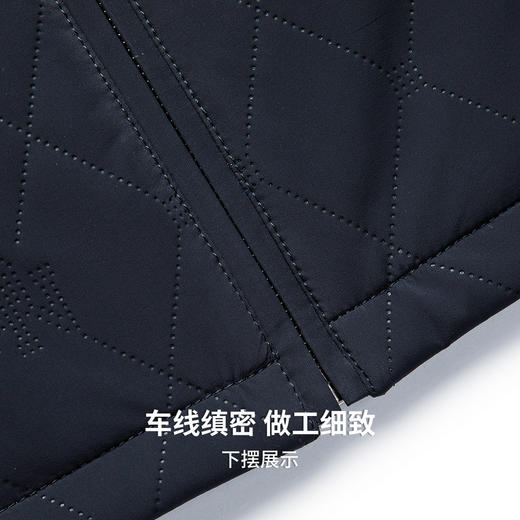 【含桑蚕丝】圣得西男轻商务通勤棉服2025秋季新款百搭行政风外套 商品图9