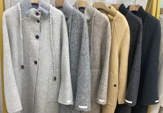 【YW】无忧购 长款毛呢大衣女高级感慵懒风洋气优雅减龄毛呢外套2503（截单后3-5天发货） 商品图5