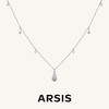 ARSIS｜流光系列 流光水滴多吊坠项链 商品缩略图0