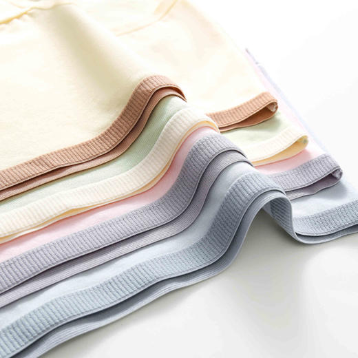 女士长绒棉简约舒适透气中腰棉内裤三角裤2947 商品图7