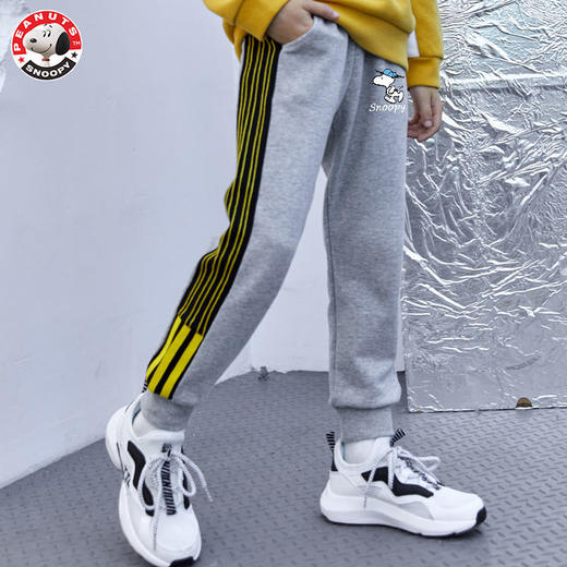 史努比儿童装男童秋装2021新款洋气运动长裤子男孩衣服网红款洋气 商品图2