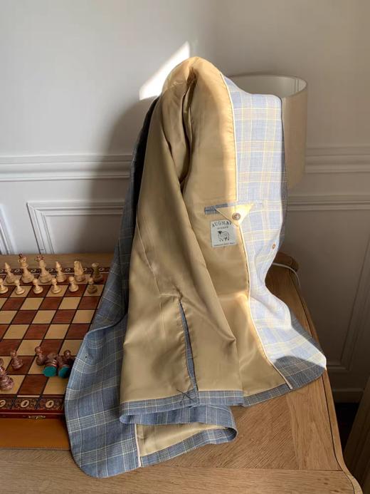 浮生八记/25C149/“90‘s女作家”法式格纹西装外套 商品图3