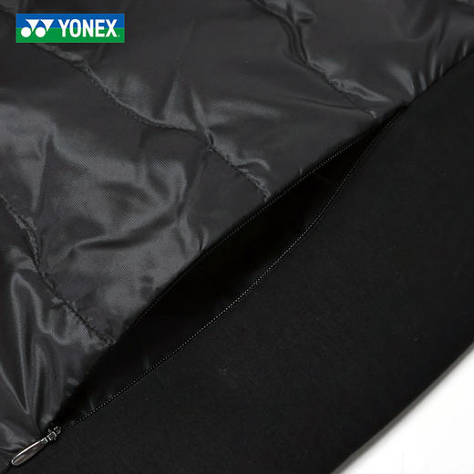 YONEX尤尼克斯羽毛球服1900325BCR男女款yy加绒轻薄保暖马甲 商品图3