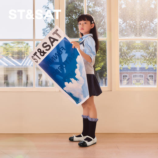 【童鞋】星期六可爱菱纹格蝴蝶结女童玛丽珍SSD3191U1L 商品图6