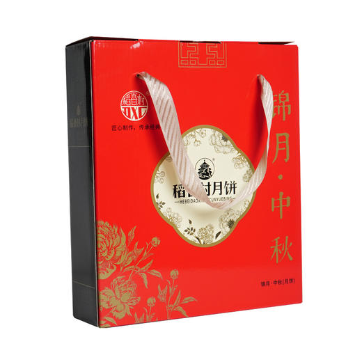 【河北·稻香村】锦月·中秋（410g*6味10饼）月饼礼盒 中秋传统糕点 商品图0