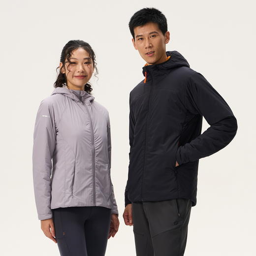 【燃冬特惠！】灰壳美利奴羊毛棉服男女冬抗寒美丽诺防泼水外套连帽户外保暖棉袄 商品图1