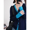 【克莱因蓝撞色针织外套】克莱因蓝撞色领口➕袖子 撞色V领➕利落剪裁，经典版型藏肉又不失质感 商品缩略图2