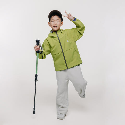 【十月秋上新】ACMEITEM爱棵米 户外亲子登山防泼水软壳衣加绒微宽松外套男女GAG3210100E/GAG3210502E 商品图3