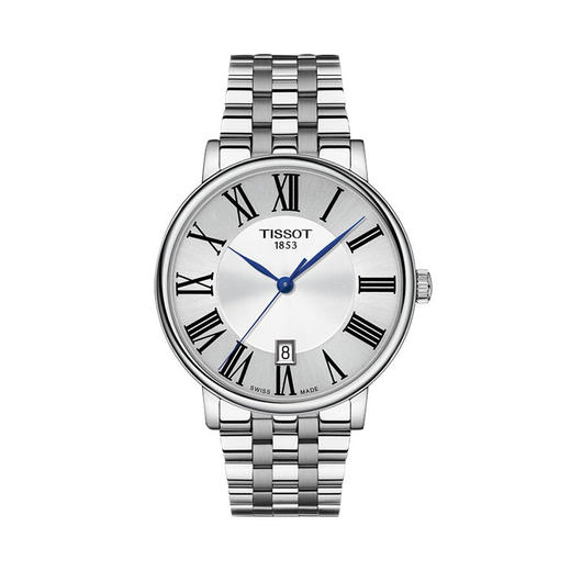 天梭Tissot卡森系列石英男表银盘钢带 T122.410.11.033.00 商品图0