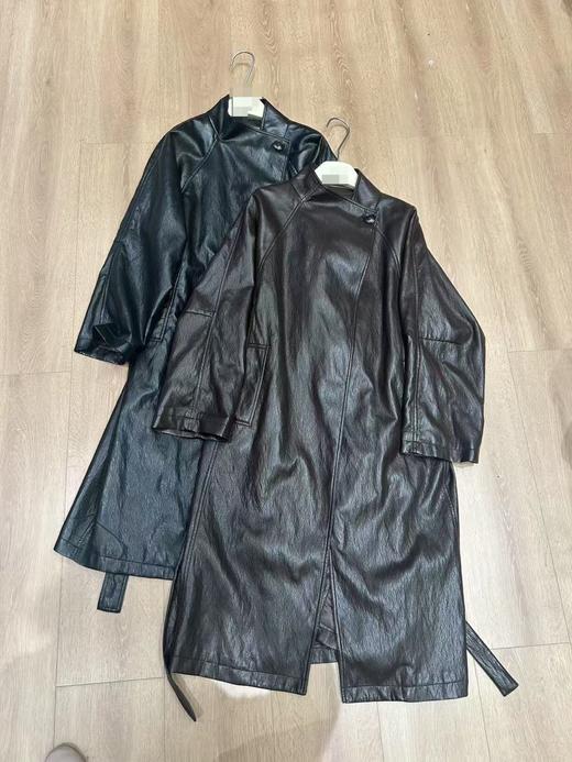 【门店同款】ENJOY秋季“光阴序语”风衣款皮衣外套 165843170 商品图0