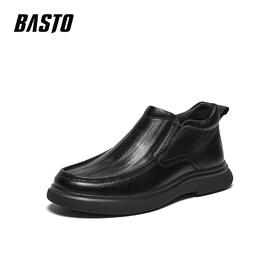 【云粉节】BF楼百思图2025冬季新款休闲皮鞋时尚商务通勤男鞋13025DD5 吊牌价959.现价499