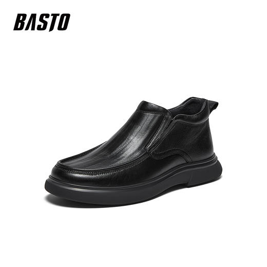 【云粉节】BF楼百思图2025冬季新款休闲皮鞋时尚商务通勤男鞋13025DD5 吊牌价959.现价499 商品图0