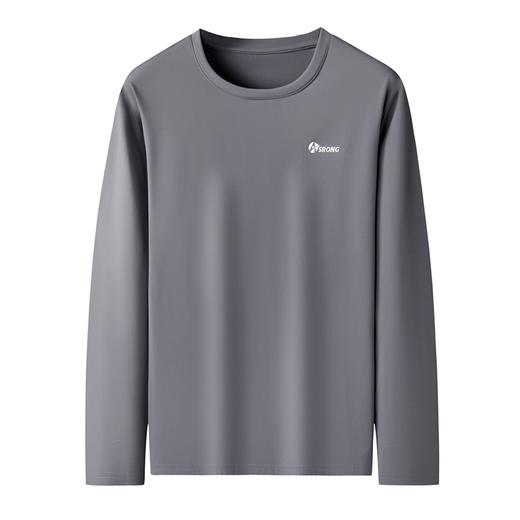 【DK】大依优型大码男装圆领长袖T恤打底衫秋季休闲百搭时尚商务打底衫秋衣 商品图4