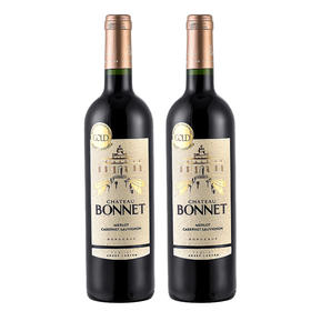 法国鲁顿勃纳城堡干红葡萄酒（双支带皮盒）750ml*2【LXGWDX4.0】