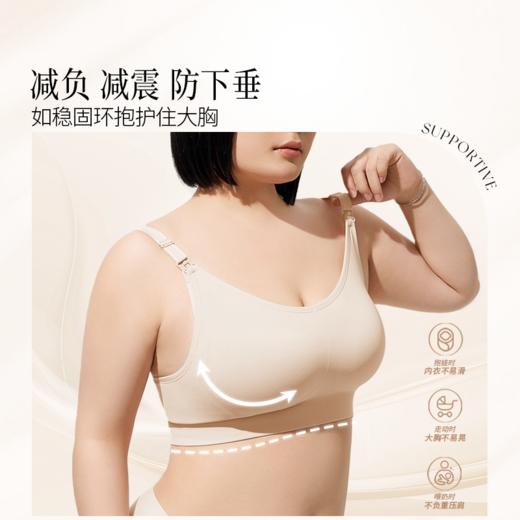 奶糖派大胸哺乳内衣初辰聚拢防下垂产后前开扣喂奶透气不闷胸文胸 商品图3