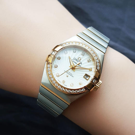 【95新】OMEGA 欧米茄星座系列123.25.27.20.55.002天文台认证同轴自动机械机芯27MM（女款）210825AK01 商品图7