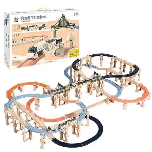 【曼龙严选】电动拼装轨道车玩具套装DIY积木 拼接小火车轨道儿童创意礼品 商品图4