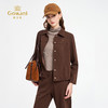 乔万尼2025秋新品摩卡棕轻运动复古风短款外套ED3B265 商品缩略图2