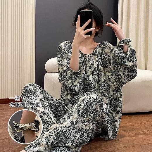 新中式绵绸家居服｜软糯透气、亲肤十足，洋气显瘦还撩人 商品图3