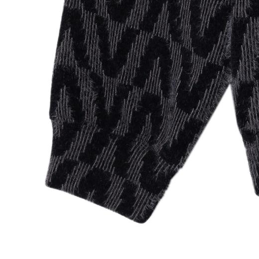 WT247SDSA男士秋冬新款痞帅男装时尚撞色满印字母绒毛拉链连帽卫衣百搭 商品图4