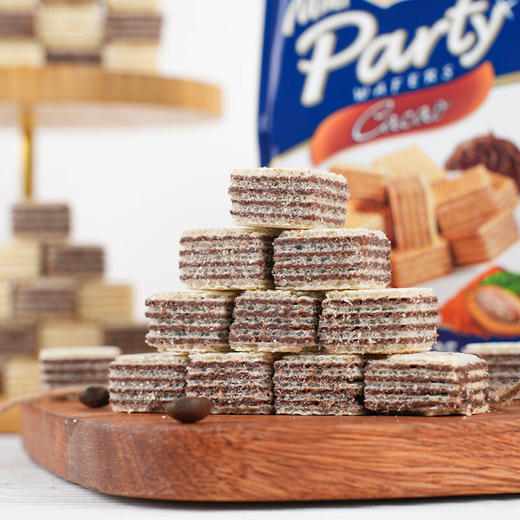 爱利地威化饼干可可味/牛奶咖啡味/榛子味/香草味250g mini小块美味酥脆不易碎 050998-1/050998-2/050998-3/050998-4 商品图3