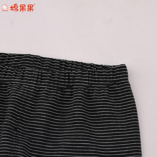 棉果果冬季新品条纹保暖打底140-160码中大童大码保暖打底裤M401200425708 商品图1
