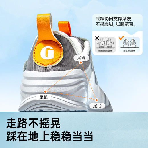 基诺浦机能鞋关键鞋婴童学步鞋轻盈GB2390 商品图4