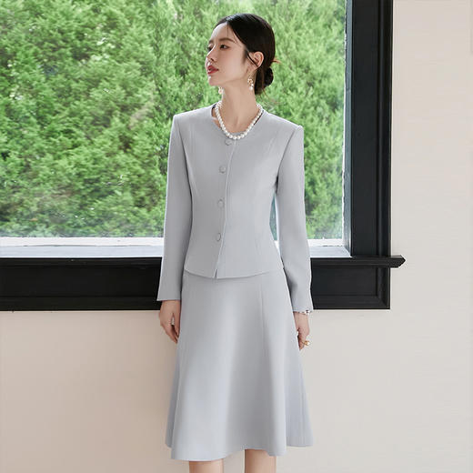 IWY/扶摇系列 气质小香风时尚套装女秋季新款醋酸西装套裙高端职业装FYCS717 商品图1