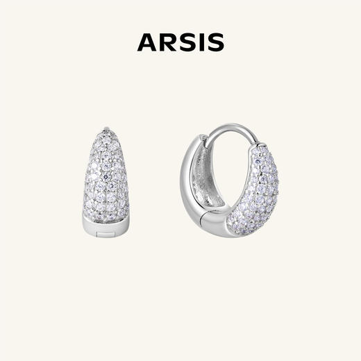 ARSIS｜流光系列 流光水滴耳扣 商品图0