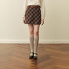 【严选】【孟子义同款】诗凡黎微磨毛感显瘦格纹长直筒裙25秋显瘦遮跨短裙7G9141011 商品缩略图0