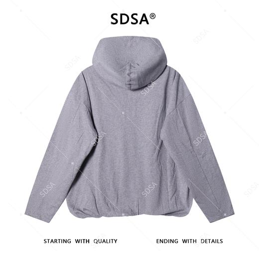 SDSA男士秋冬新款痞帅男装简约纯色半纽扣连帽卫衣设计师时尚上衣 商品图4