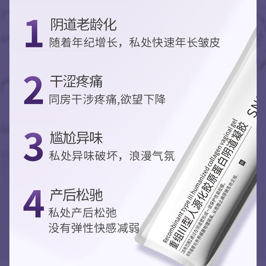 【私密护理】舒奈美妇科凝胶 妇产后重组III型人源化胶原蛋白凝胶女性私护 商品图2