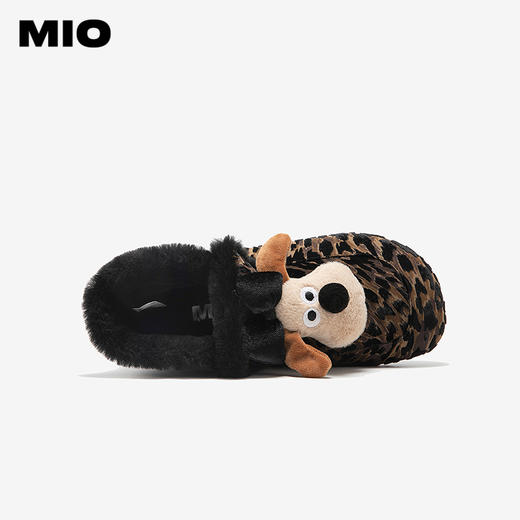 MIO米奥雪地靴冬季可爱小鹿玩偶新款豹纹保暖毛毛加绒短靴女M256652913 商品图3