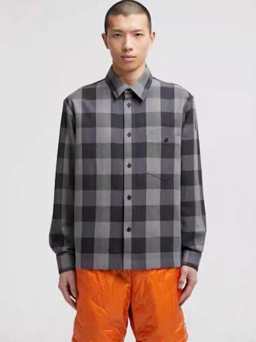 男款联名款格纹长袖衬衫018 商品图3