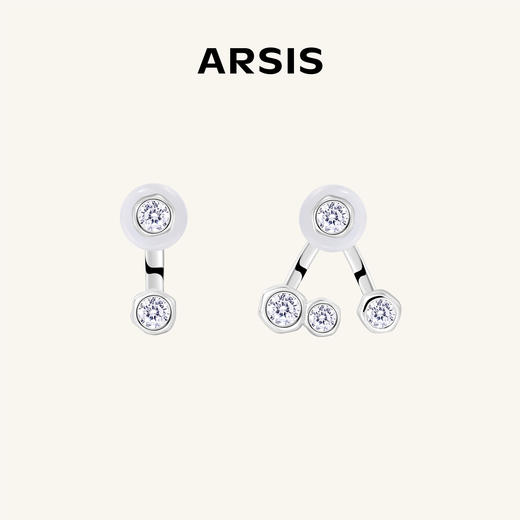 ARSIS｜流光系列 泡泡不对称耳钉 商品图0