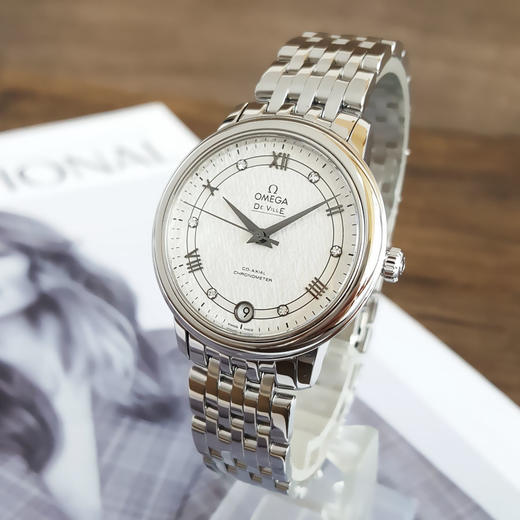 【95新】OMEGA 欧米茄碟飞系列424.10.33.20.52.002天文台认证同轴自动机械机芯33MM（女款）100925NJS25  商品图3