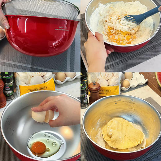 易铂YisPot不锈钢艾铂钠多功能料理盆316母婴级材质，⁥不易变形、‍耐摔耐高温→申布伦黄、安哥拉红、克莱因蓝三色可选 商品图7