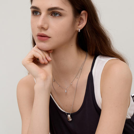 ARSIS｜流光系列 流光水滴吊坠项链 商品图4