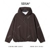 35530SDSA男士秋冬新款痞帅男装简约纯色半纽扣连帽卫衣设计师时尚上衣 商品缩略图1