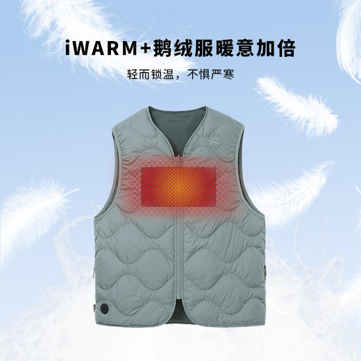 双面穿智能温控葫芦纹鹅绒马甲 商品图3
