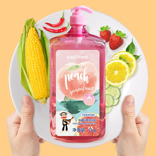 大嘴猴西柚白桃洗洁精1kg 商品图2