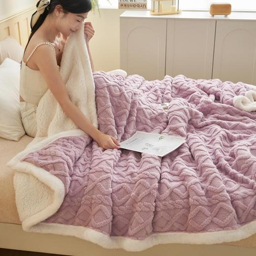 【冬天不再冷飕飕】秋冬毛毯加厚塔芙蓉毯子保暖床单ins风办公室空调毯沙发毯午睡毯。rb 商品图3