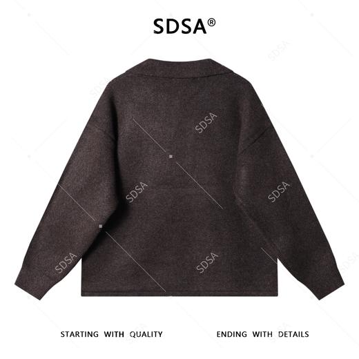 4812SDSA男士秋冬新款痞帅男装时尚深V翻领针织衫轻奢慵懒风百搭毛衣 商品图5