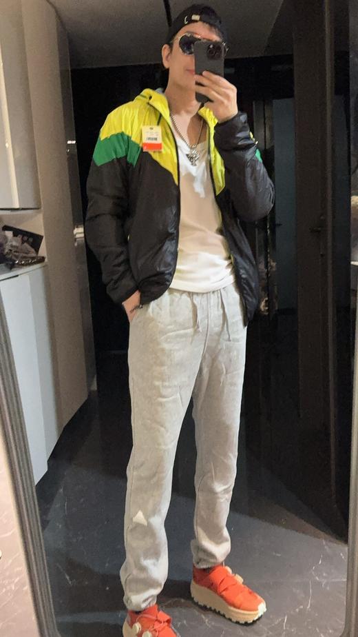 ad 男女同款抽绳简约加绒灰色束脚运动裤（蕾姐穿S） 商品图2