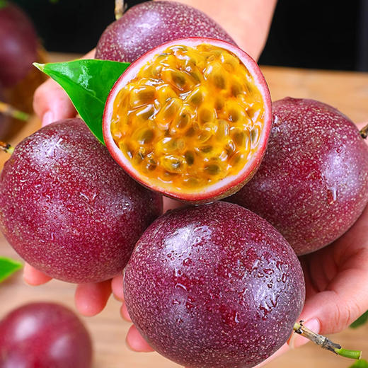 云南西双版纳水蜜桃百香果甜紫皮百香果（8分甜2分酸）自然成熟酸甜美味圆润饱满多汁  新鲜现发 商品图4