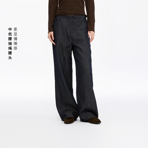 Oneup抽绳天丝牛仔裤 商品图3