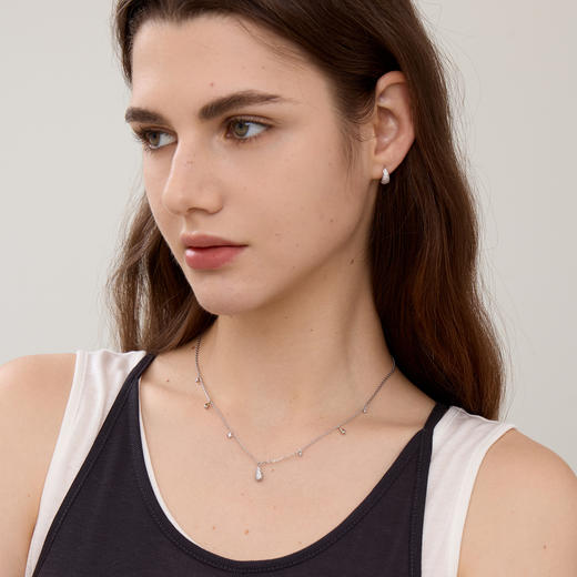 ARSIS｜流光系列 流光水滴多吊坠项链 商品图5