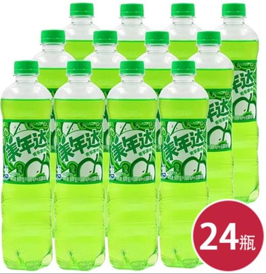 美年达青苹果味600ml*24 商品图0
