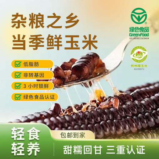 忻州黑糯玉米 5斤/箱子 商品图0