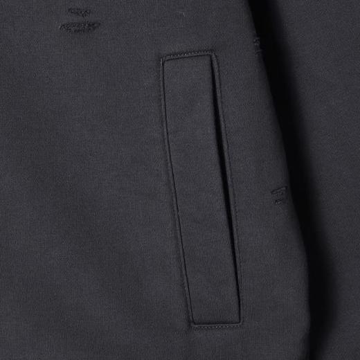 33783SDSA男士秋冬新款痞帅男装时尚拼接磨破立领拉链连帽卫衣时尚外套 商品图3